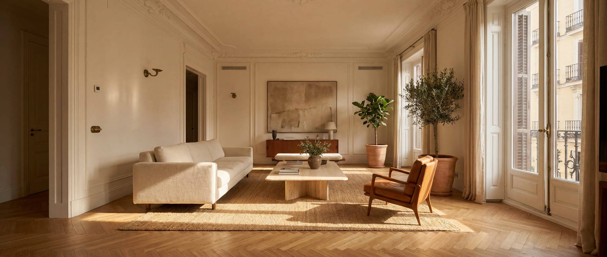 Interior de una vivienda de lujo en Madrid